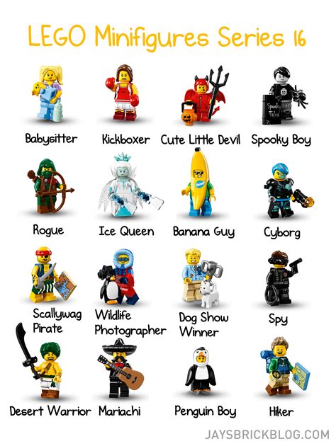 lego series 16 characters